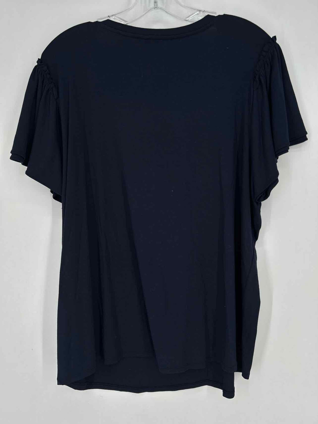 Chicos Size 3/XL Navy Stars Short Sleeve