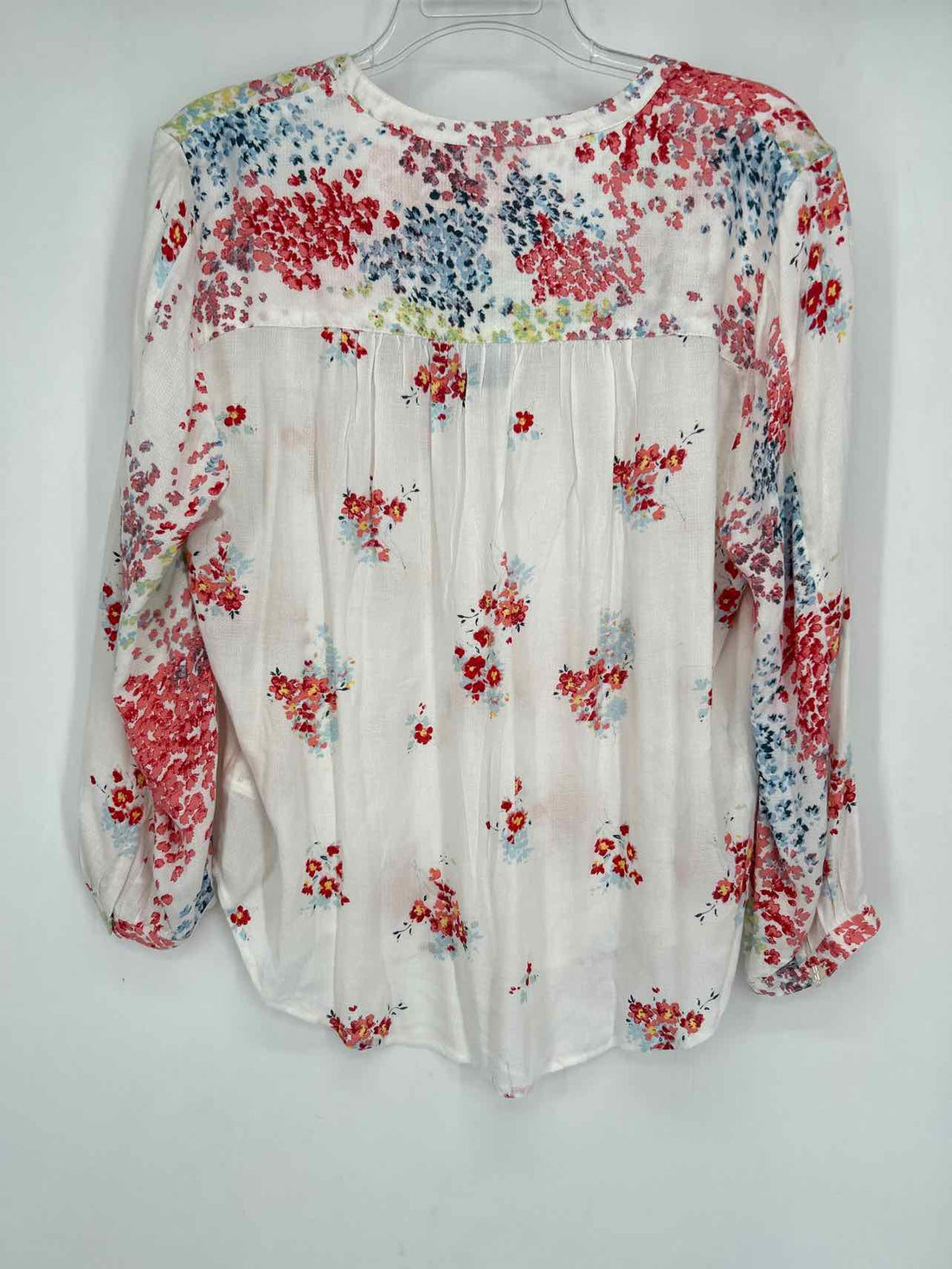 Lucky Brand Size L White Floral NWT Long Sleeve