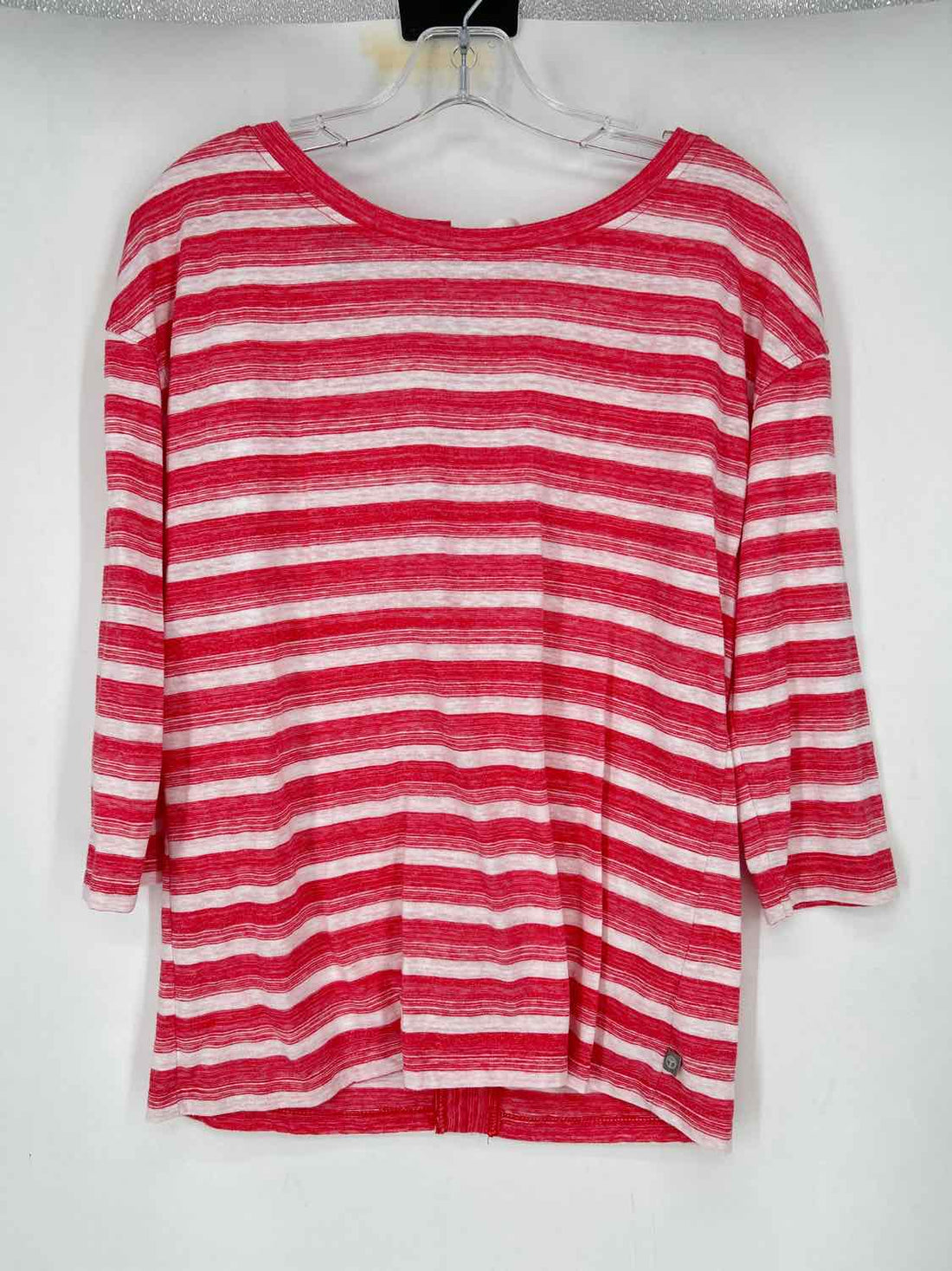 T By Talbots Size S Red & White Striped Long Sleeve
