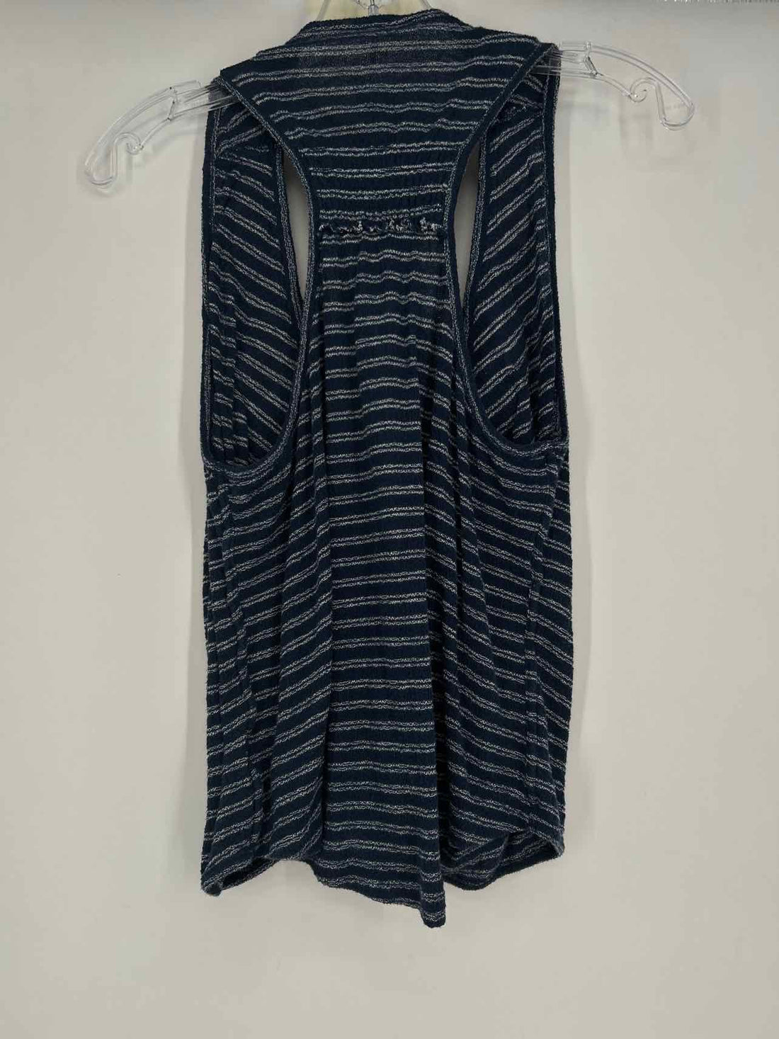 Free People Size S Navy Striped Sleeveless