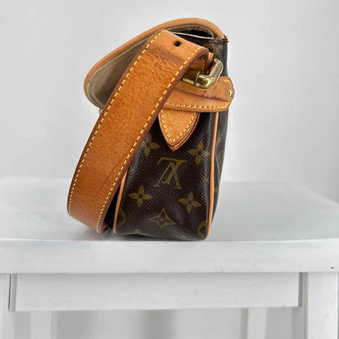 Louis Vuitton Hudson PM  Monogram Leather & Coated Canvas Vintage LUXURY