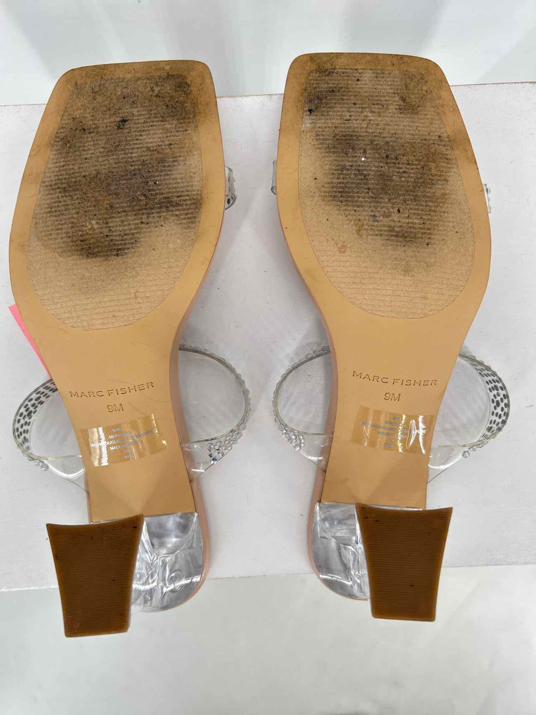 Marc Fisher Women Size 9 Clear Heels