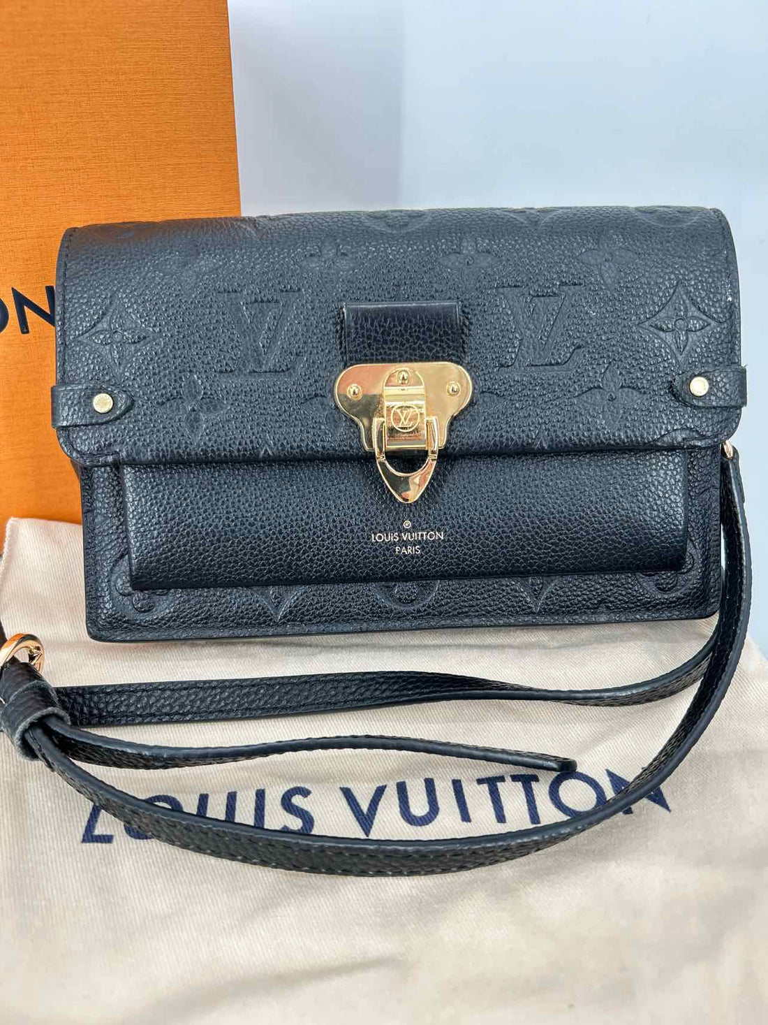 Louis Vuitton Vavin Woc Empreinte Black Leather Like New LUXURY