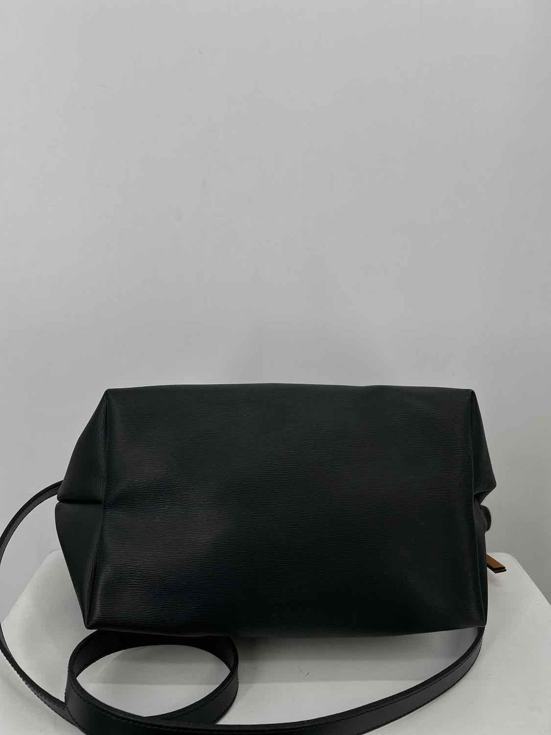 LongChamp Black Coated Canvas Satchel