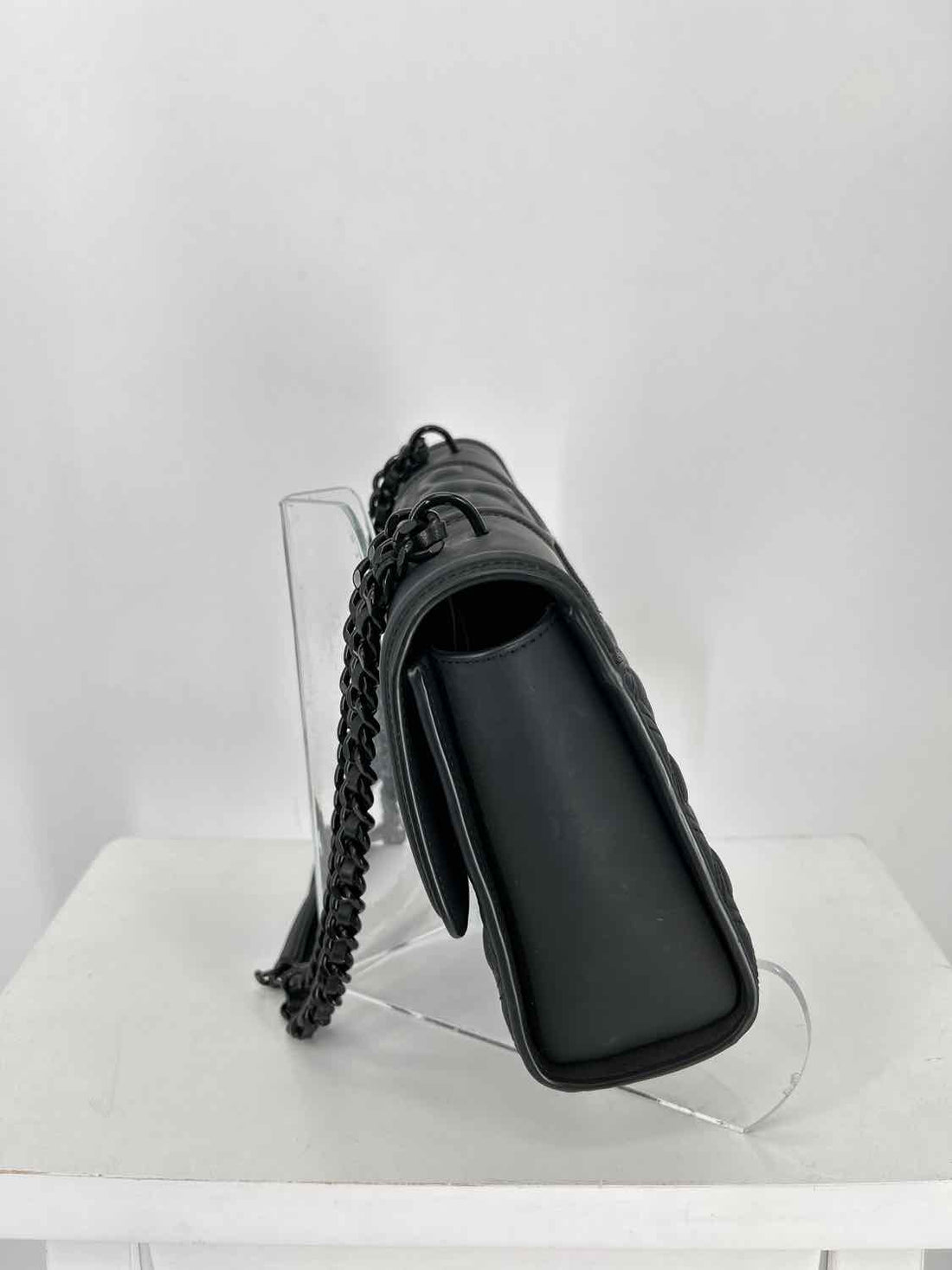 Tory Burch Black Pebbled Leather Pre Owned Crossbody