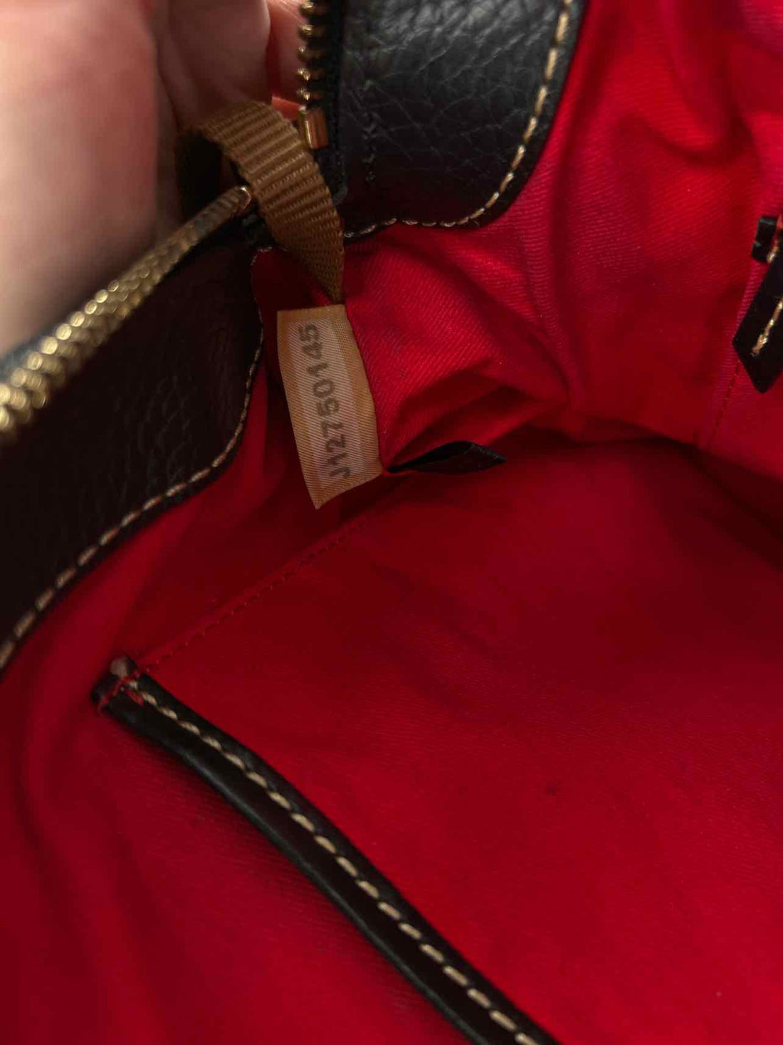 Dooney & Bourke Black Pebbled Leather Crossbody