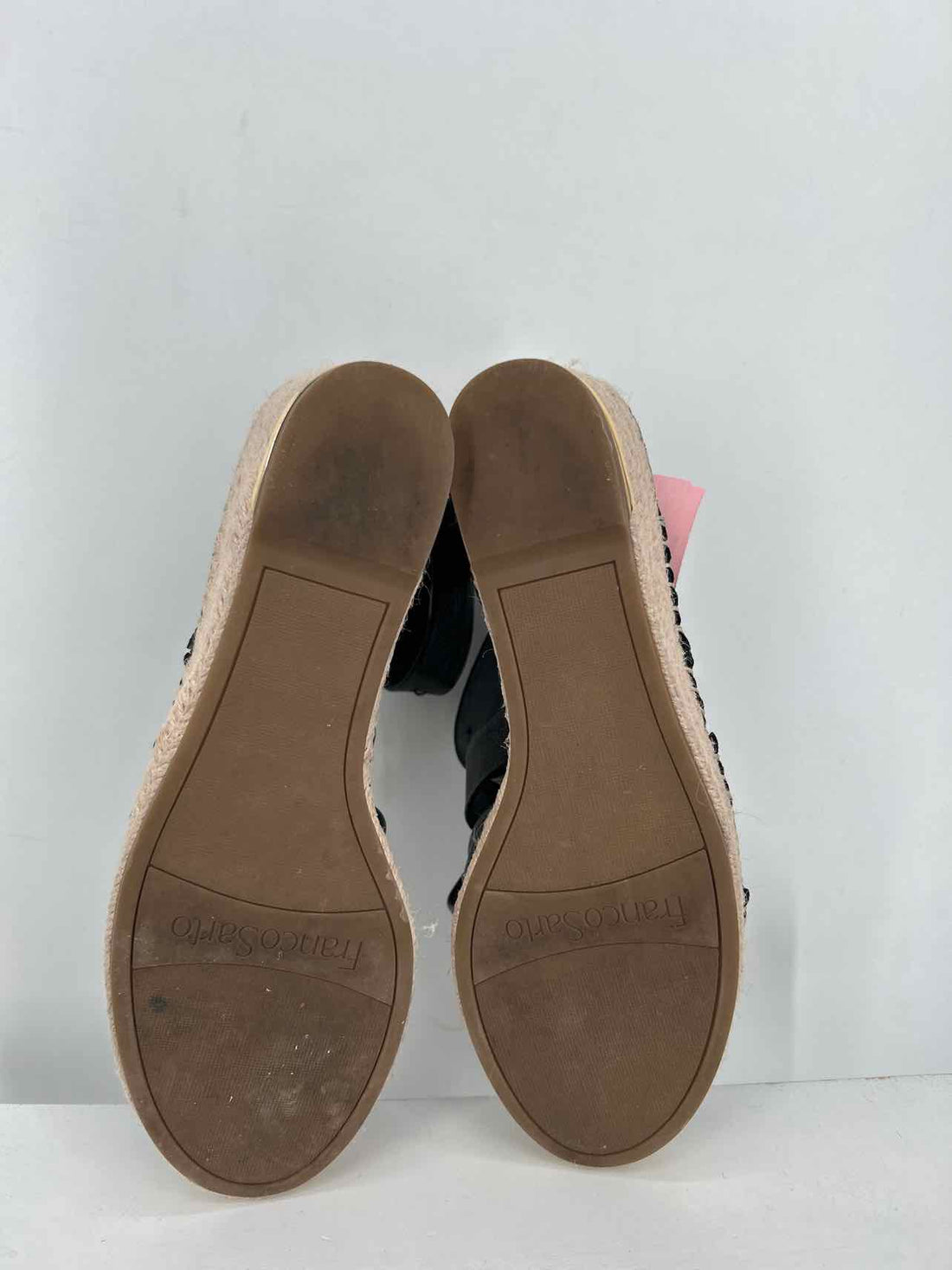 Franco Sarto Women Size 9.5 Black Espadrilles Wedges