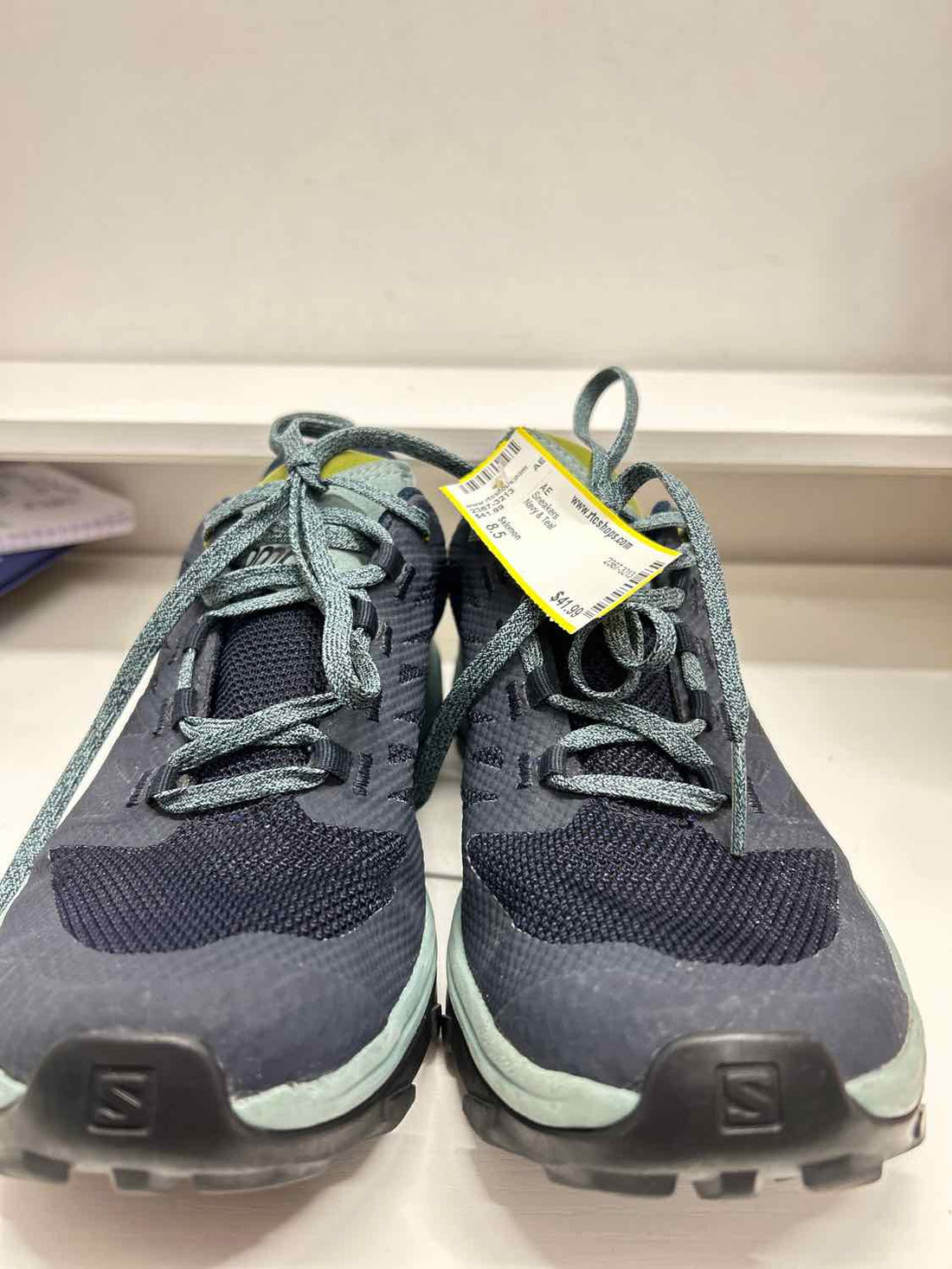 Salomon Women Size 8.5 Navy & Teal Sneakers