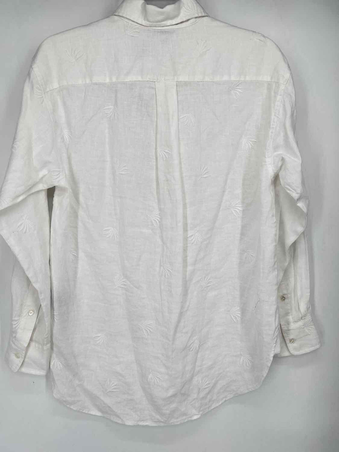 J McLaughlin Size M White Linen 100% NWT Long Sleeve