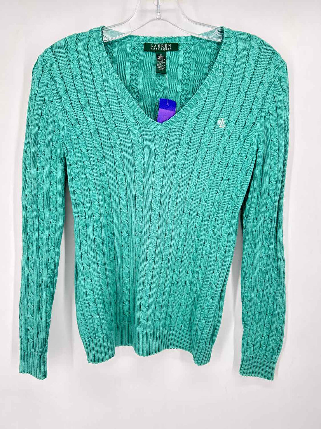 Lauren Ralph Lauren Size XS Turquoise Sweater