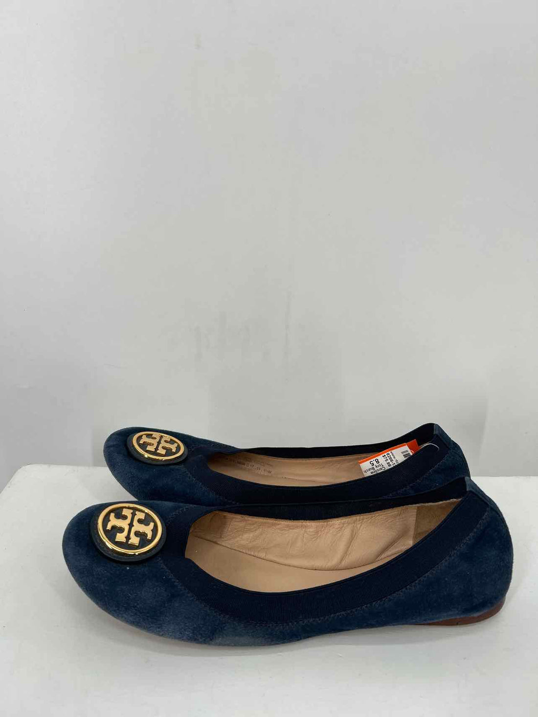 Tory Burch Women Size 8.5 Navy Suede Flats