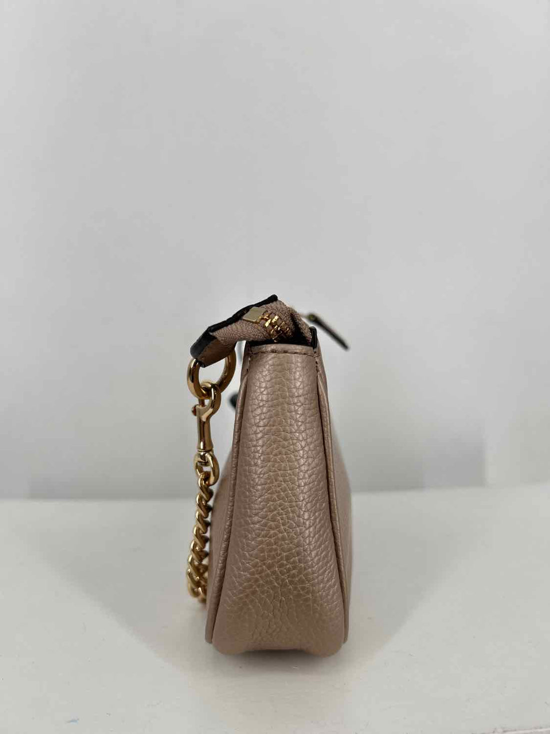 Coach Rose Gold Pebbled Leather Shoulder