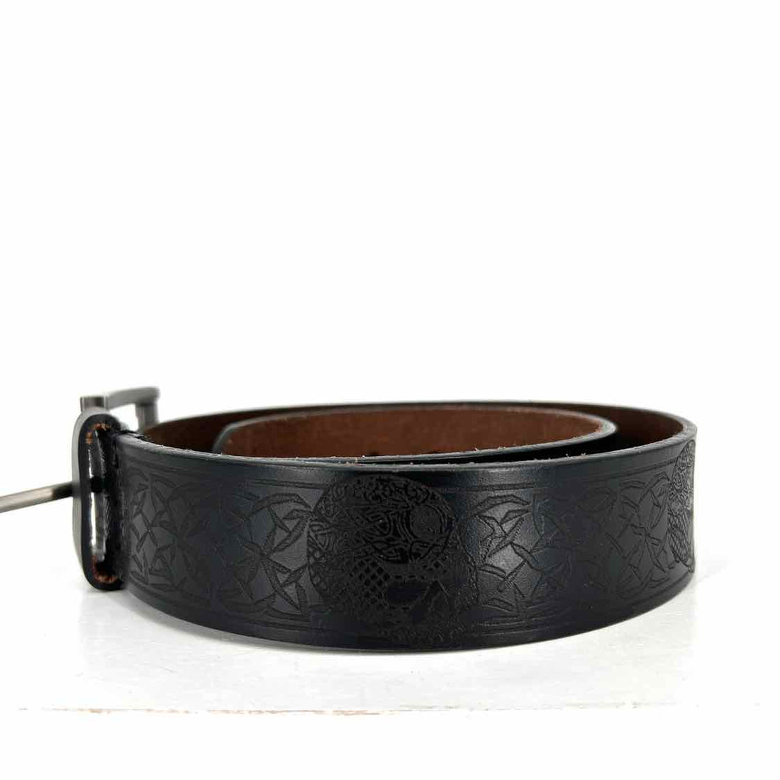 No Brand Name Size 34 Genuine Leather Dark Brown Belts
