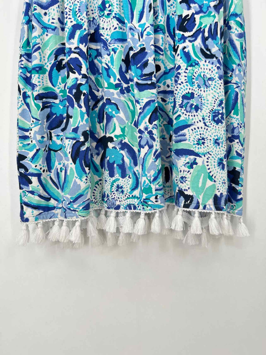 Lilly Pulitzer XXS White & Blue Print Sleeveless Lilly Pulitzer Romper