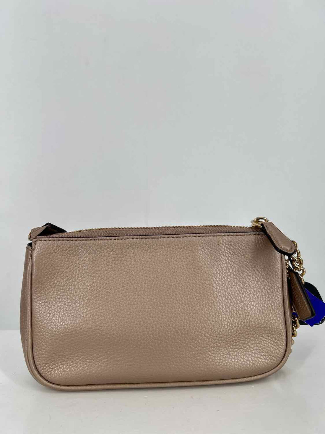 Coach Rose Gold Pebbled Leather Shoulder