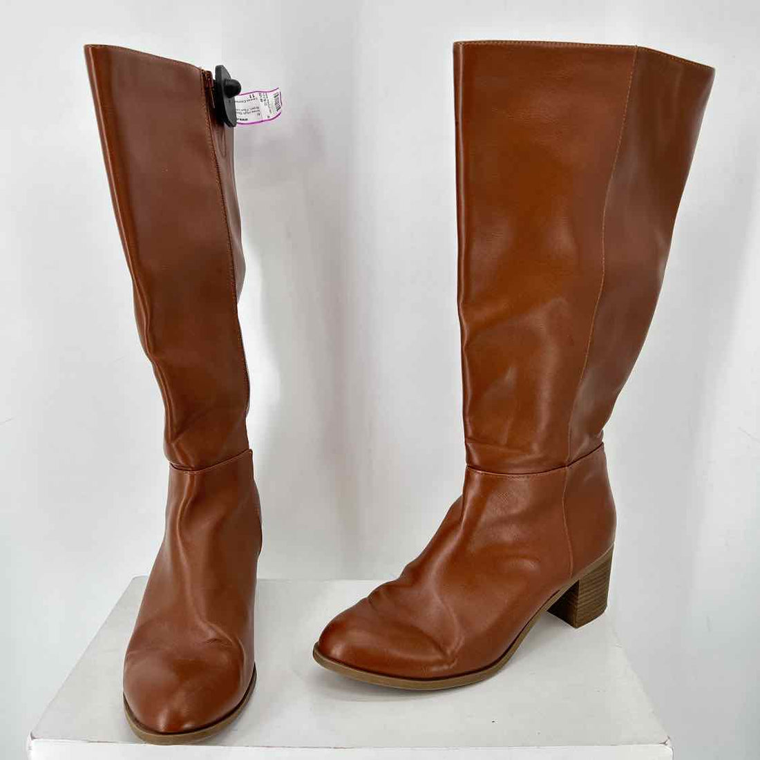 Lauren Conrad Women Size 11 Brown Faux Leather Knee-High Boot
