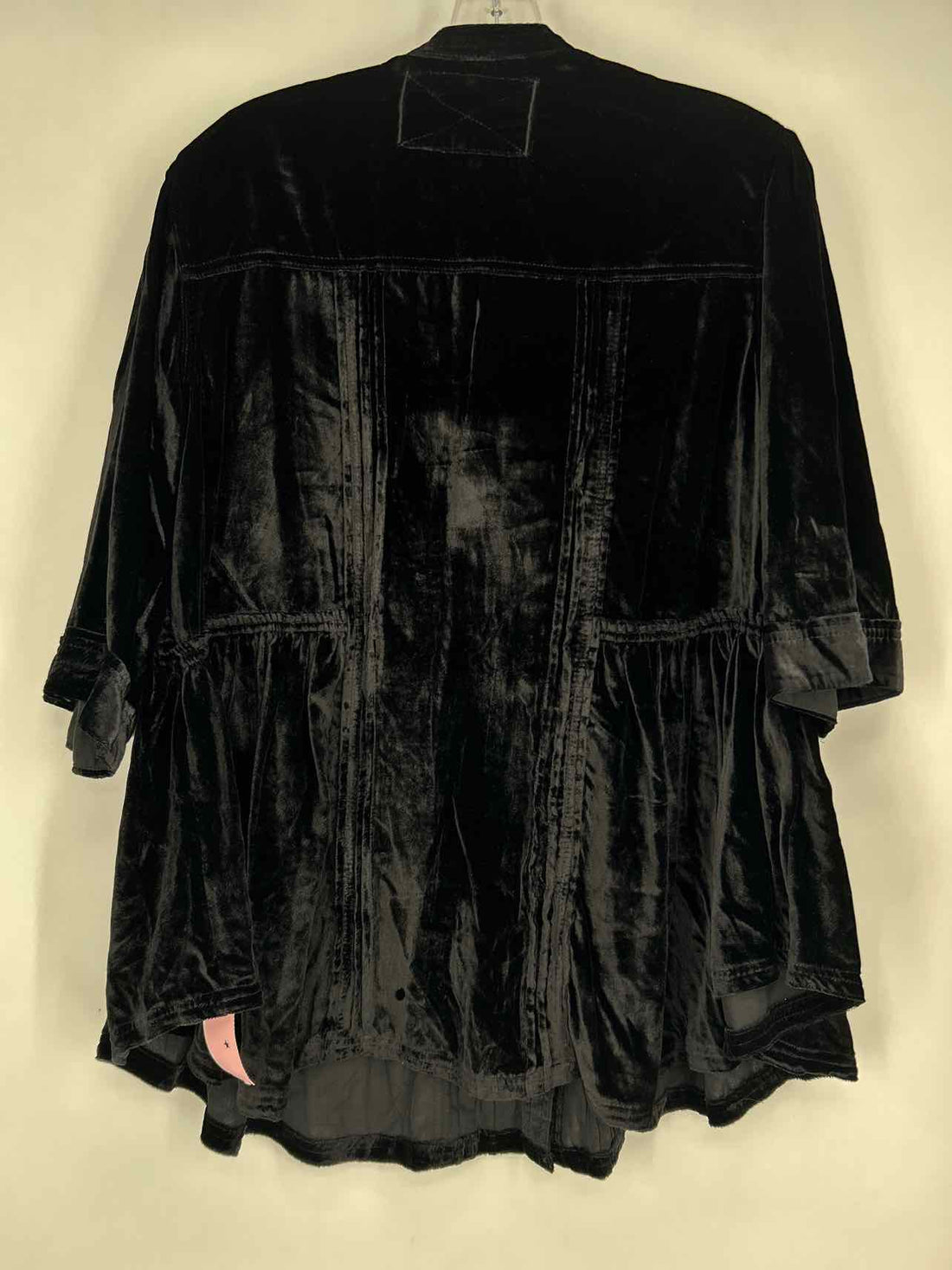 We The Free Size S Black Velvet Long Sleeve