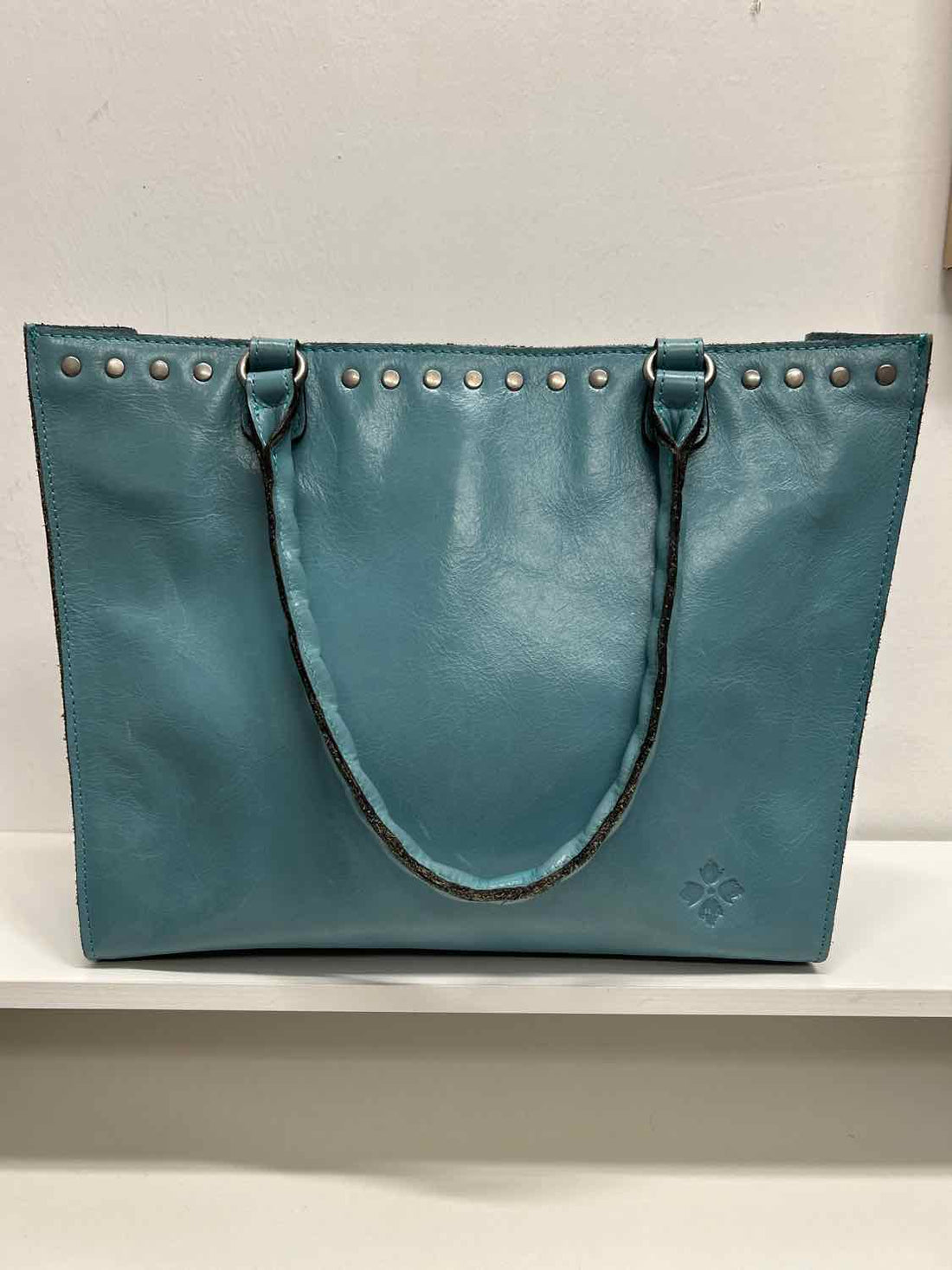Patricia Nash Turqouise Leather Pre Owned Tote