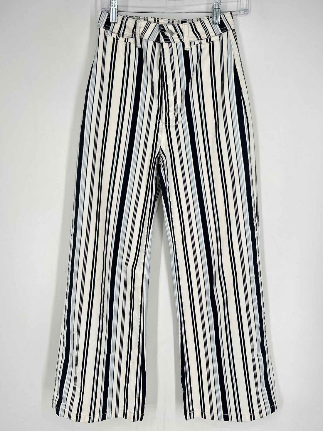 Rolla's Size 26 White Striped Jeans