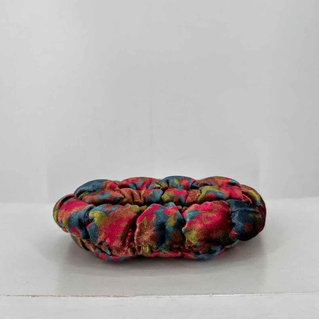 Natural Life Pink & teal Velvet Clutch
