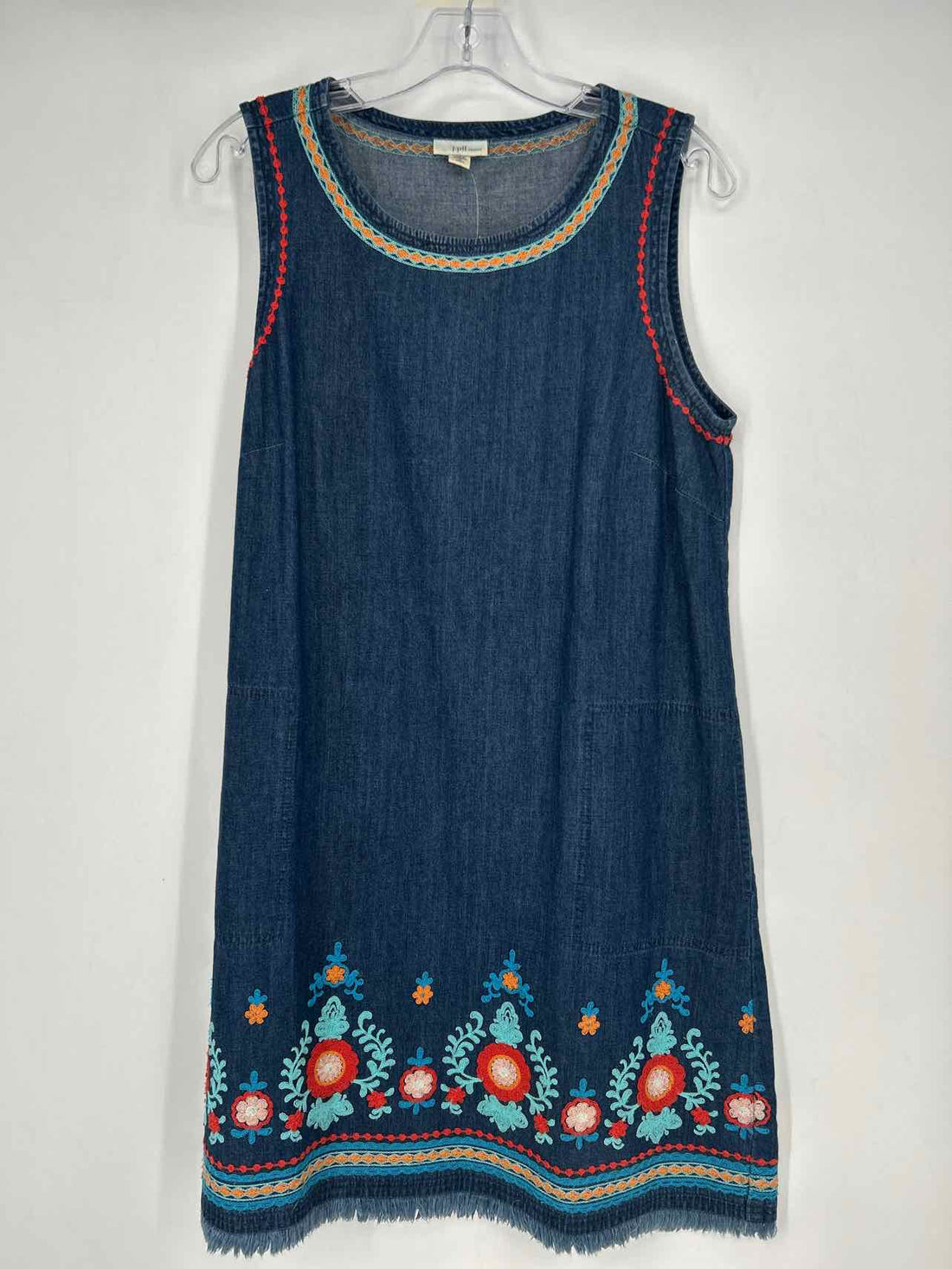 J Jill Size MP Denim Sleeveless Dress