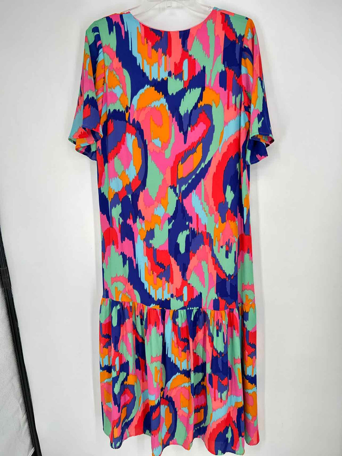Adrienne Size S Multi Color Short Sleeve Dress
