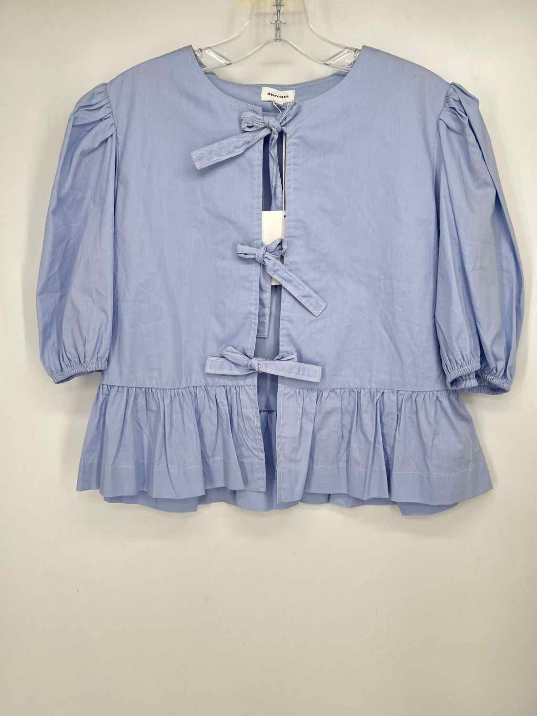 Aureum Size M Light Blue NWT Short Sleeve