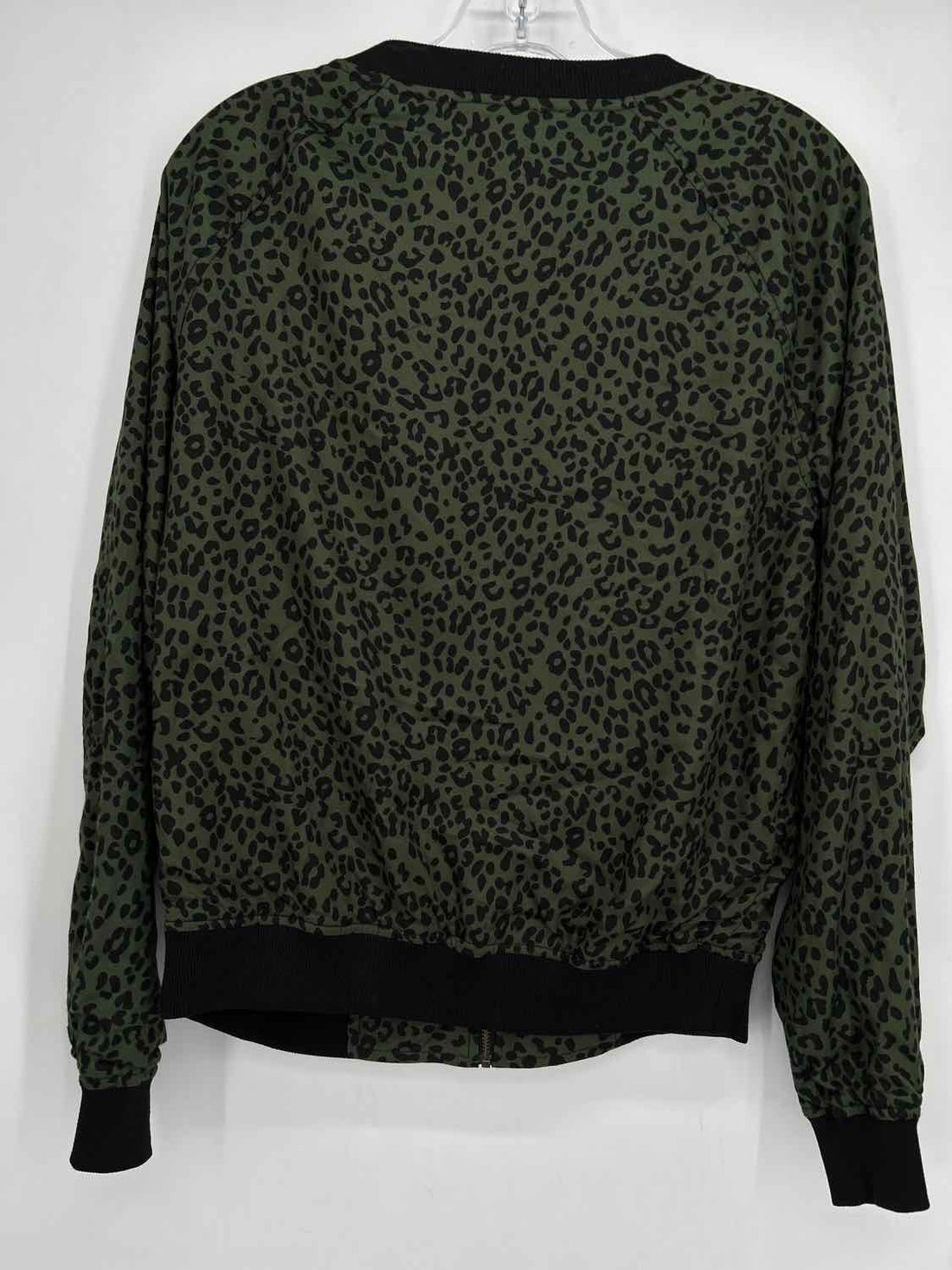 Beach Lunch Lounge Size S Green Leopard Jacket