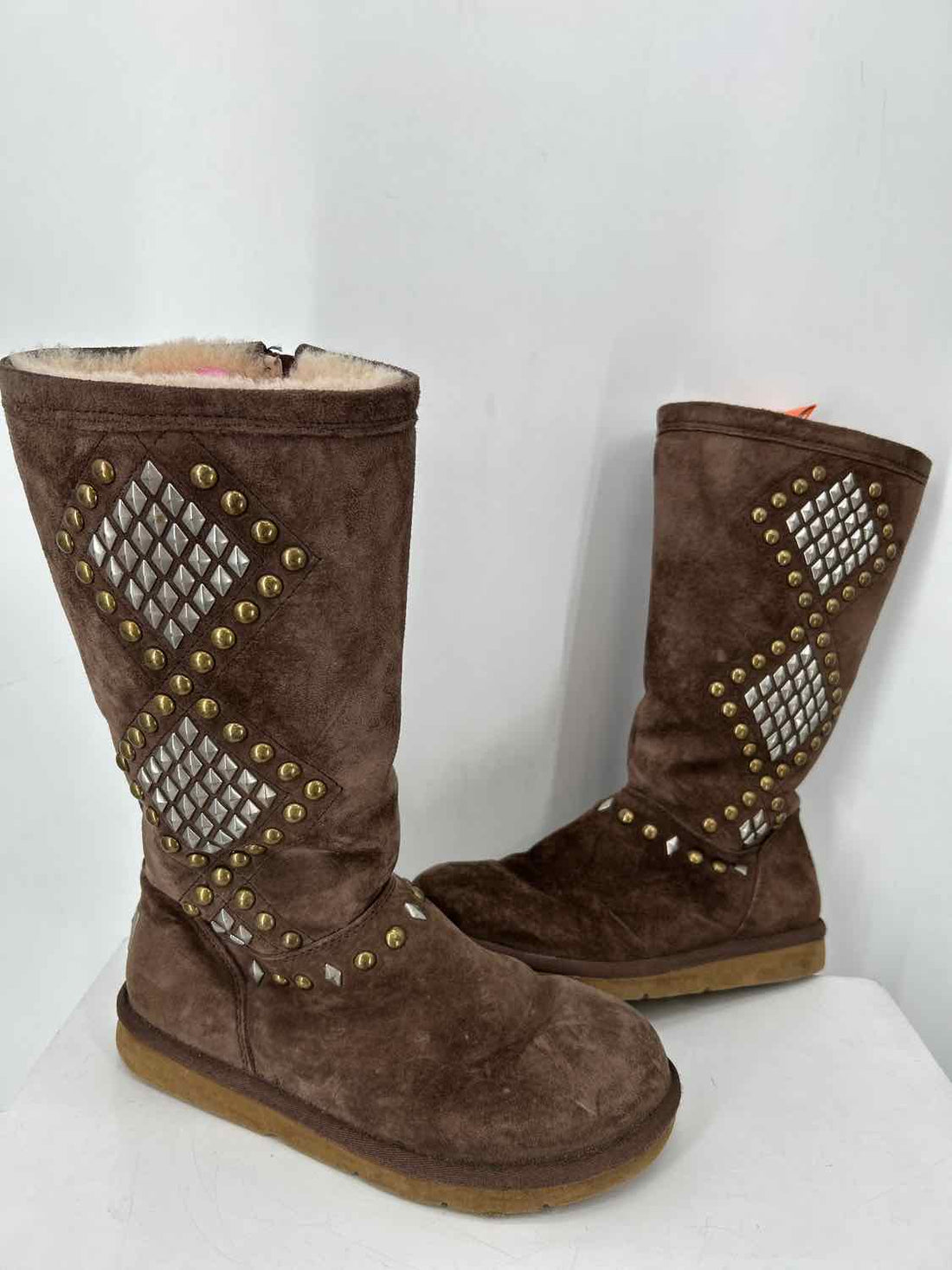 Ugg Women Size 6 Dark Brown Genuine Suede Knee-High Boot