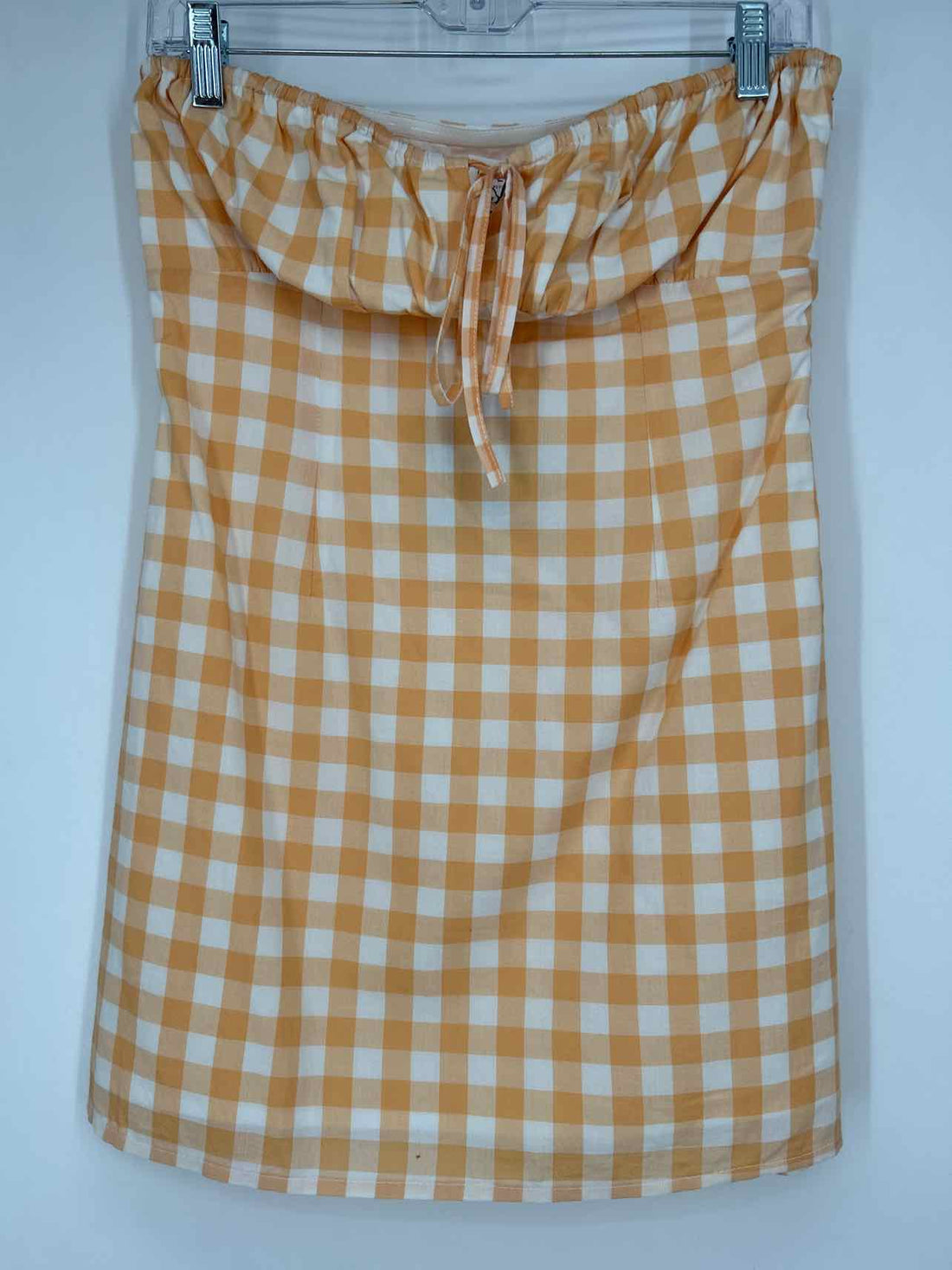 Le Lis Size S Orange Gingham NWT Dress
