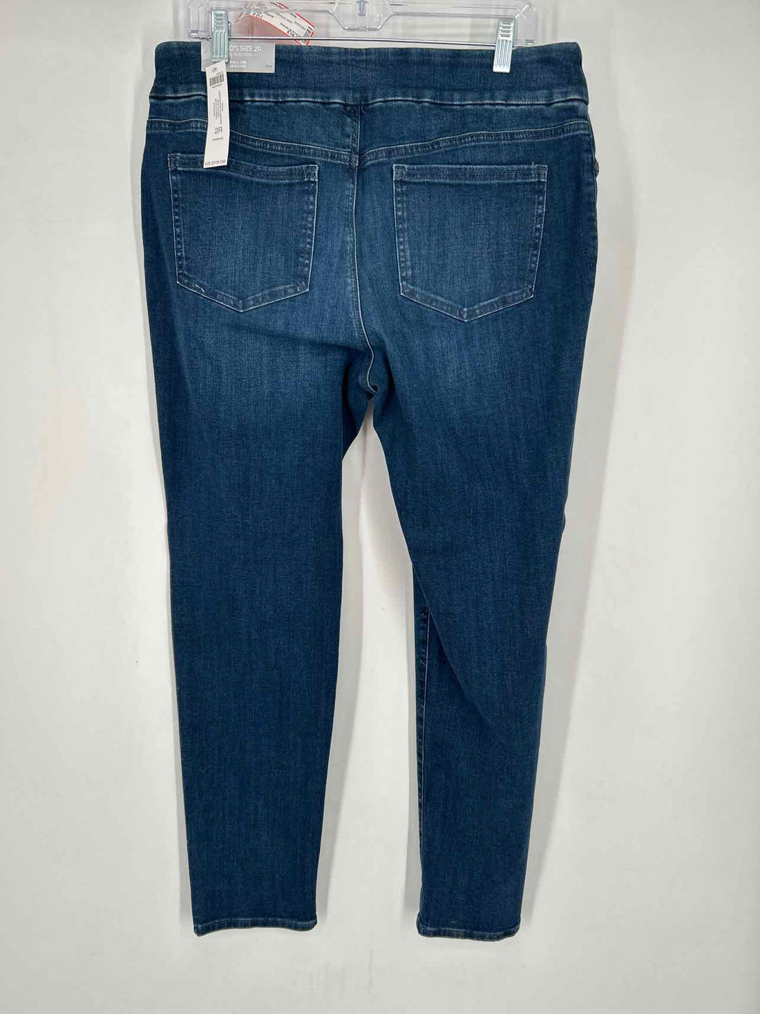 Chicos Size 2 (L) Denim Print Embellished NWT Jeans