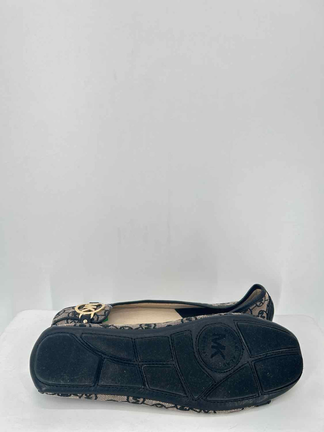 Michael Kors Women Size 11 Black & Tan Signature Flats