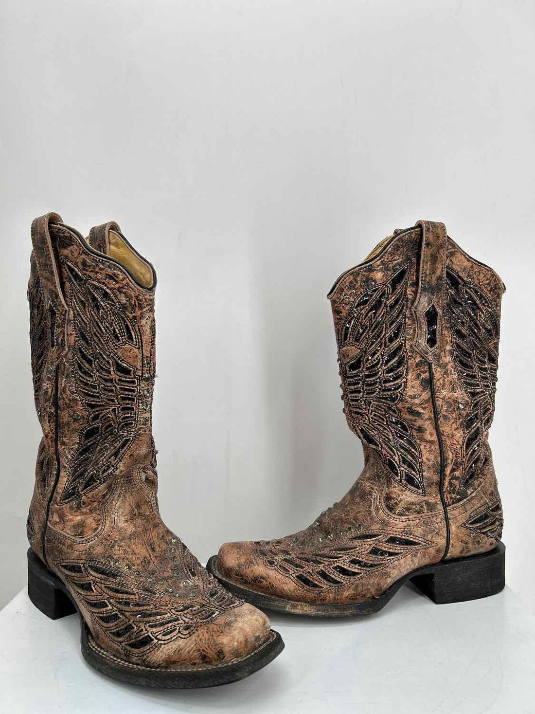 Corral Women Size 6.5 Brown & Black Cowboy Boot