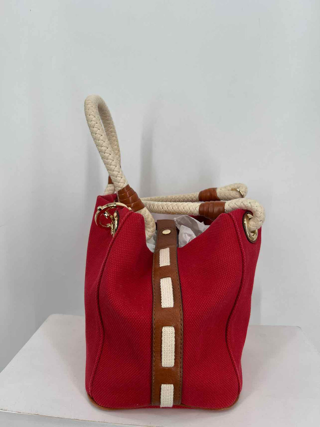 Michael Kors Red Canvas Good Shoulder