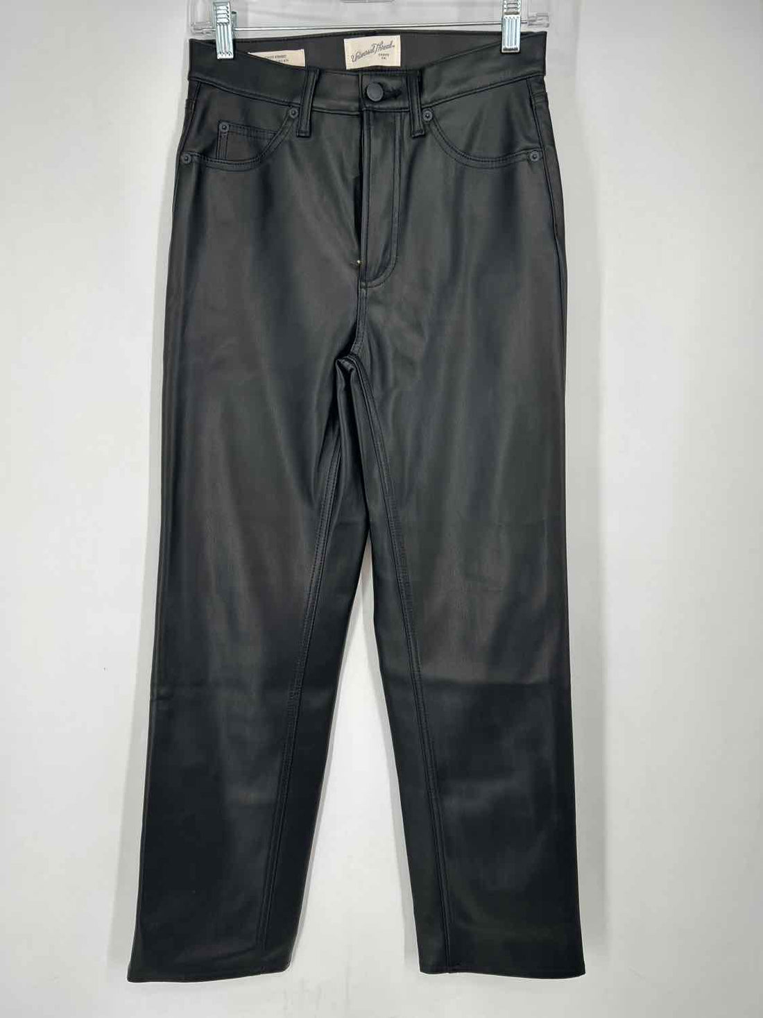 Universal Standard Size 4R Black Faux Leather Pants