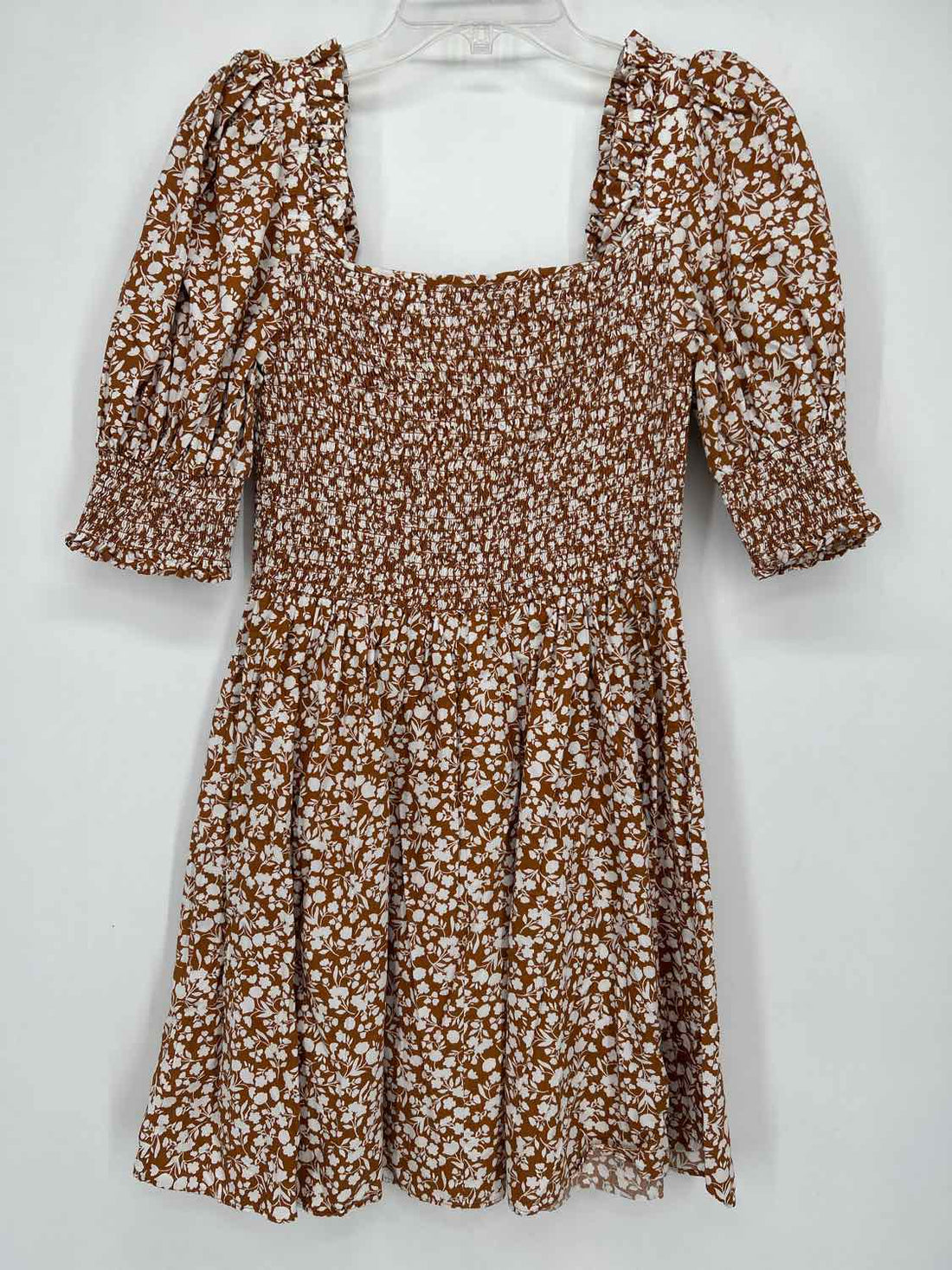 1 State Size M Brown & White Dress