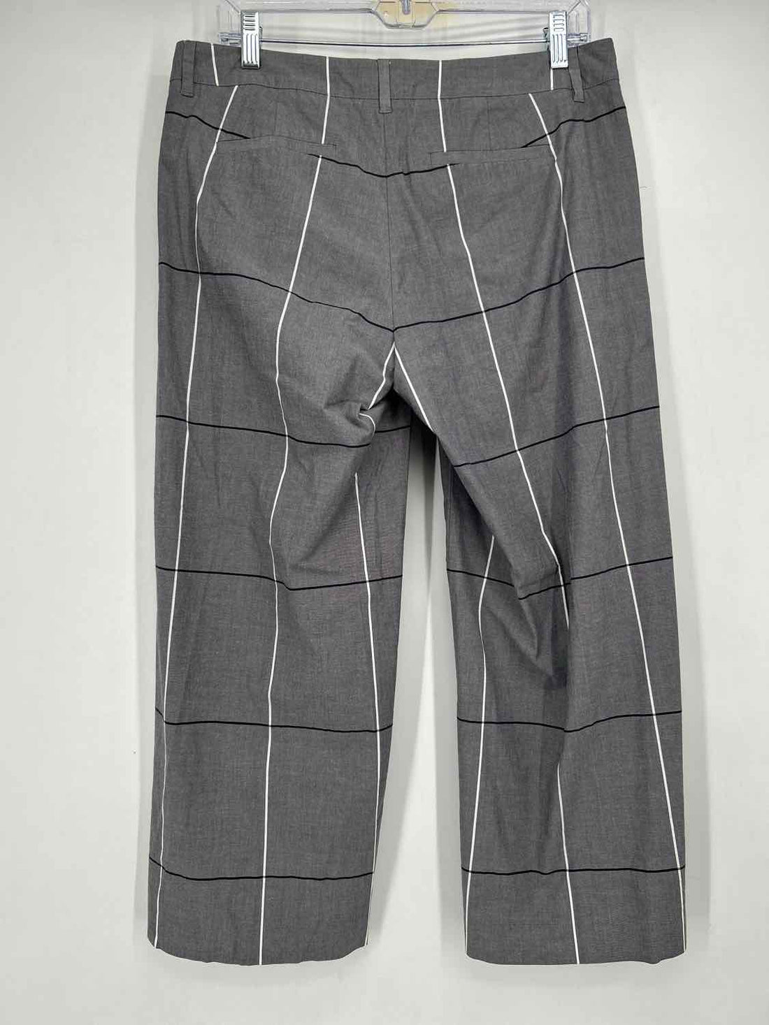 J Jill Size 8 Gray Print Pants