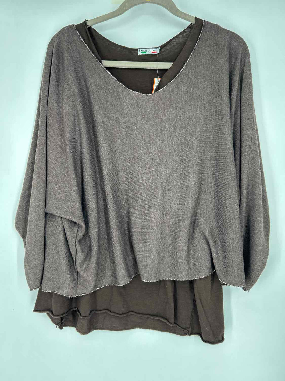 Made in Italy Size One Size Brown Long Sleeve