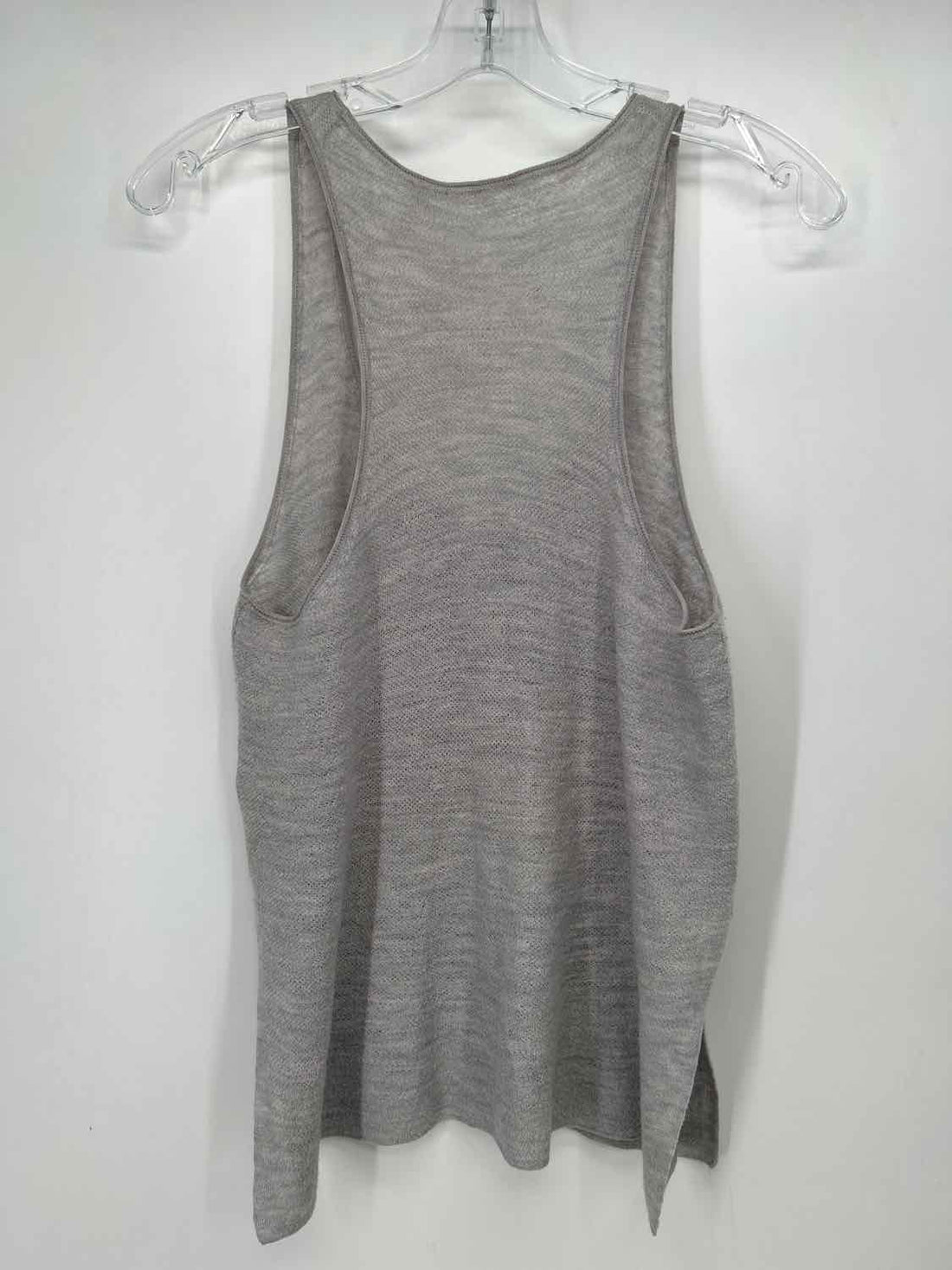 Helmut Lang Size L Gray Wool 100% Tank Top