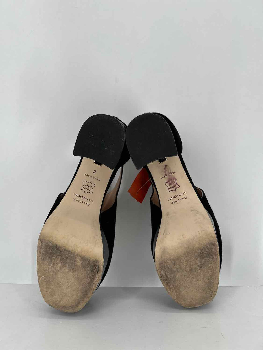 Sacha London Women Size 8 Black Genuine Suede Heels