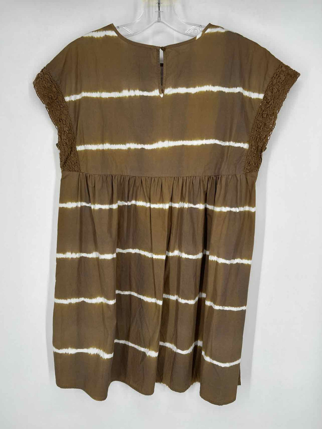 coreylynncalter Size S Olive & White Striped Dress