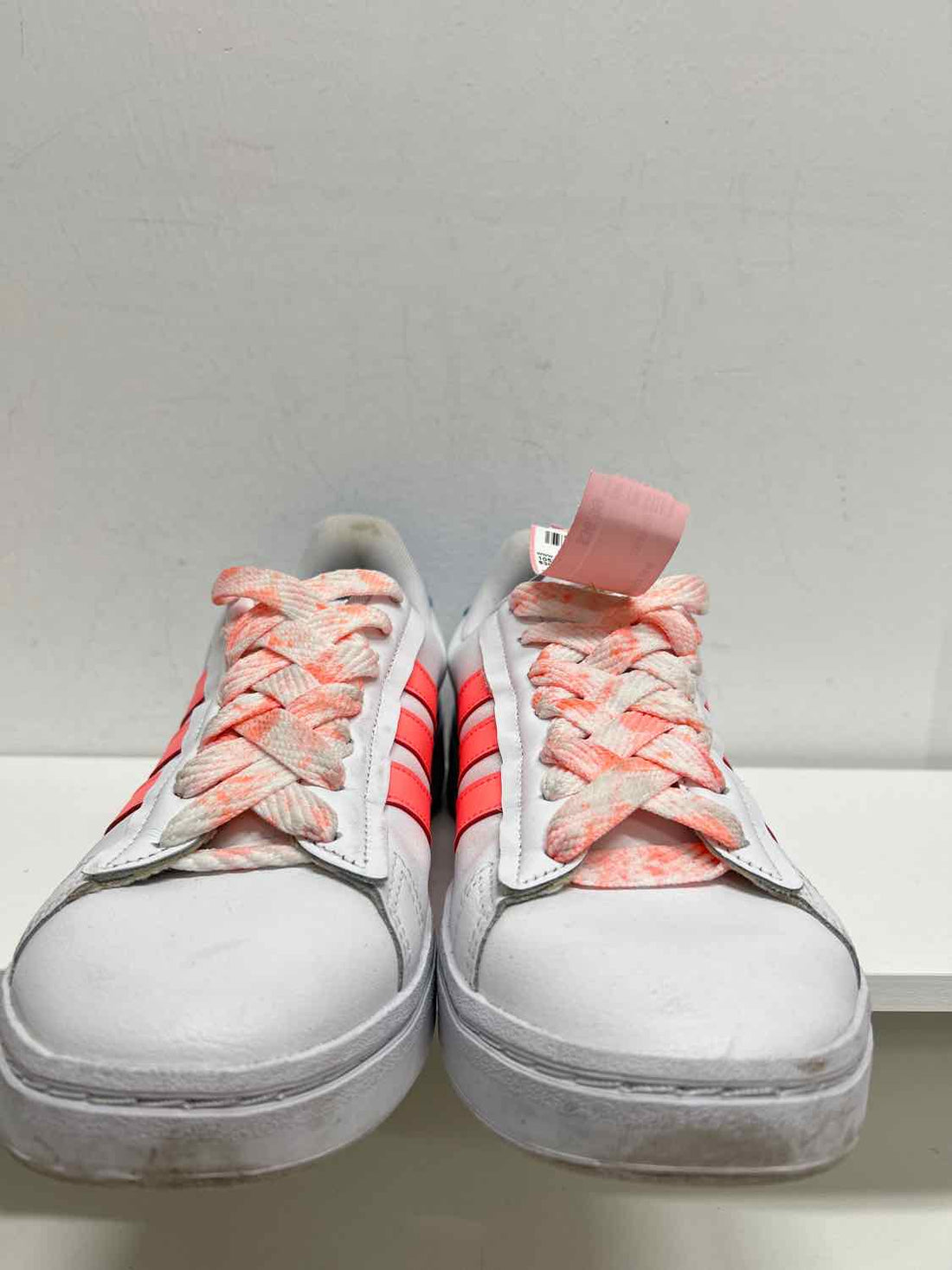 Adidas Women Size 10 White & Neon Sneakers