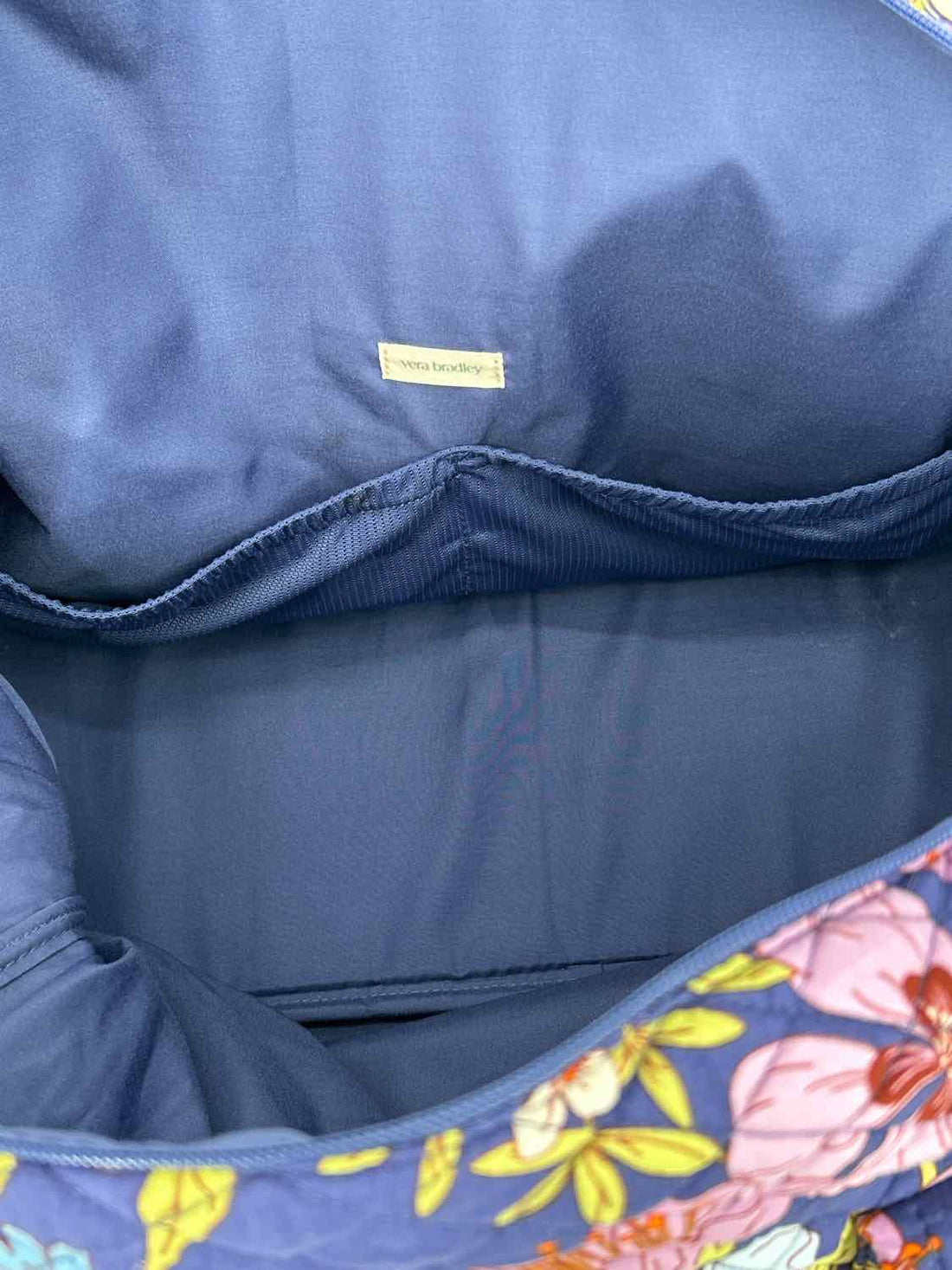 Vera Bradley Navy Floral Weekender Duffel