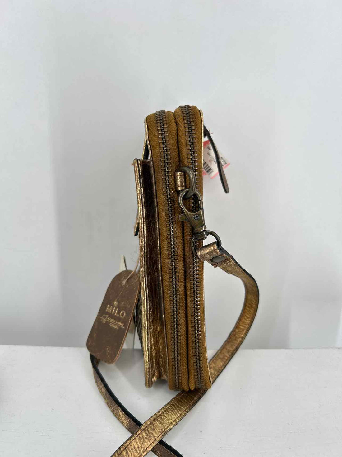 Milo Gold Genuine Leather NWT Crossbody