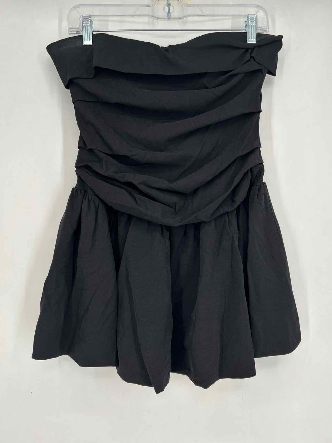 Hello Molly Size 8 Black Strapless Dress