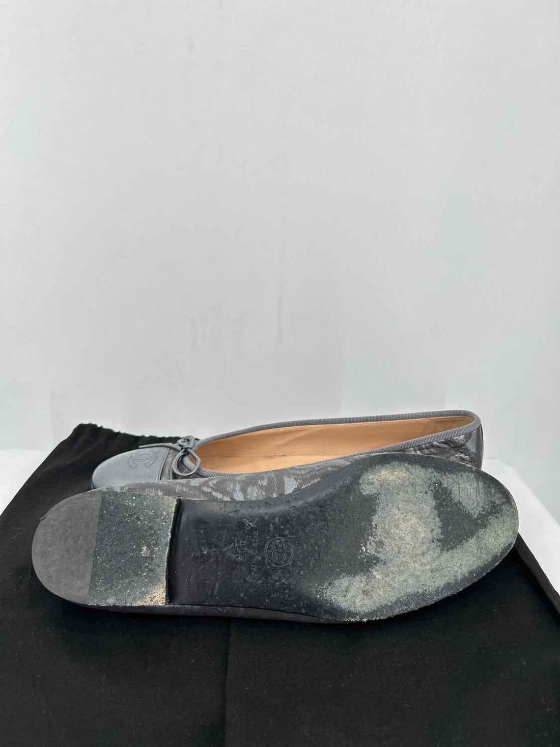 Chanel Women Size 40.5 Gunmetal LUXURY