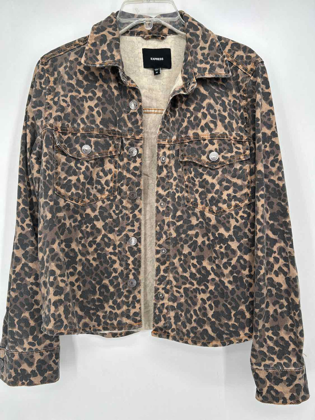 Express Size XS Leopard Jacket