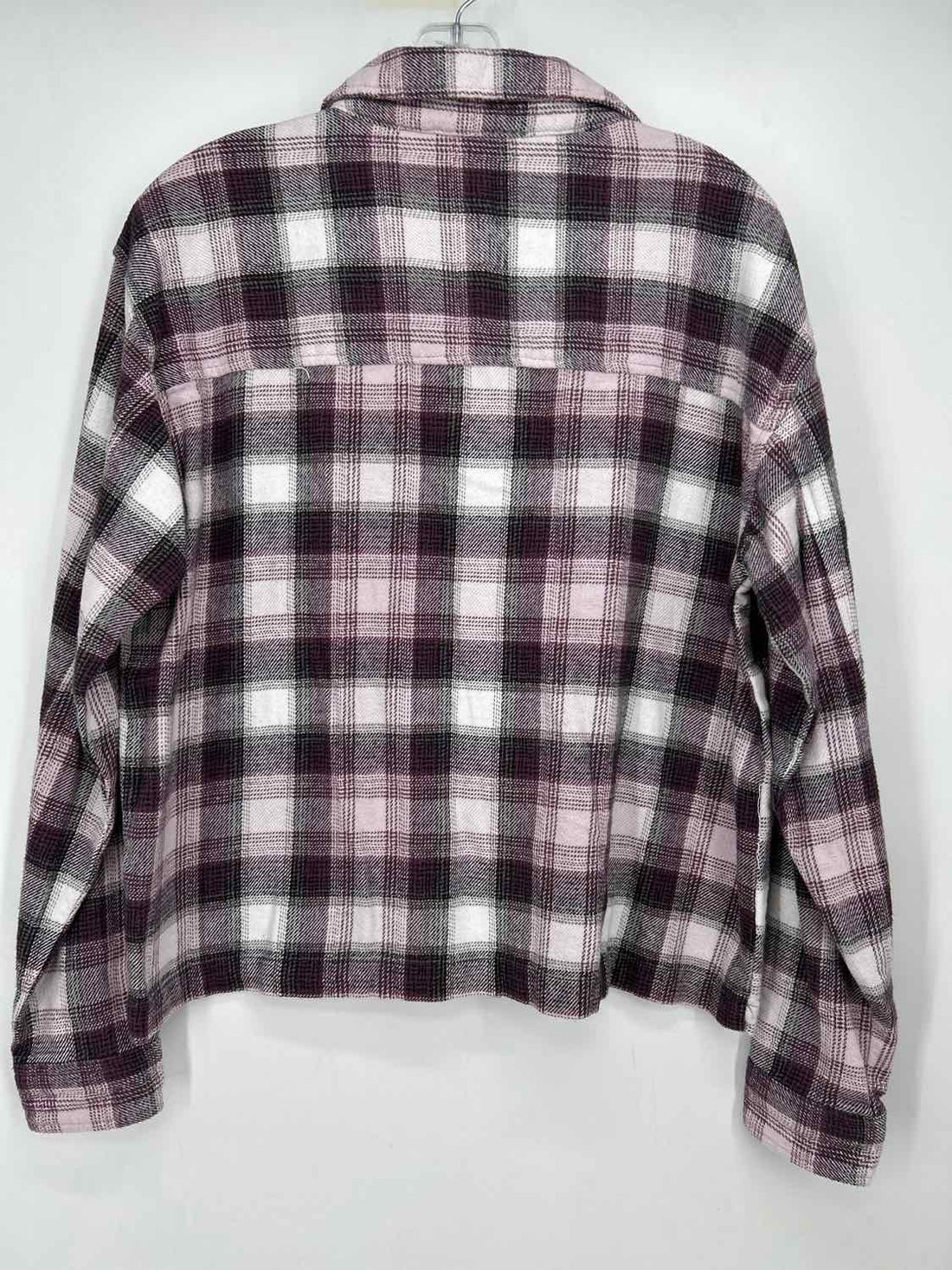 Beach Lunch Lounge Size M Purple Plaid Shacket