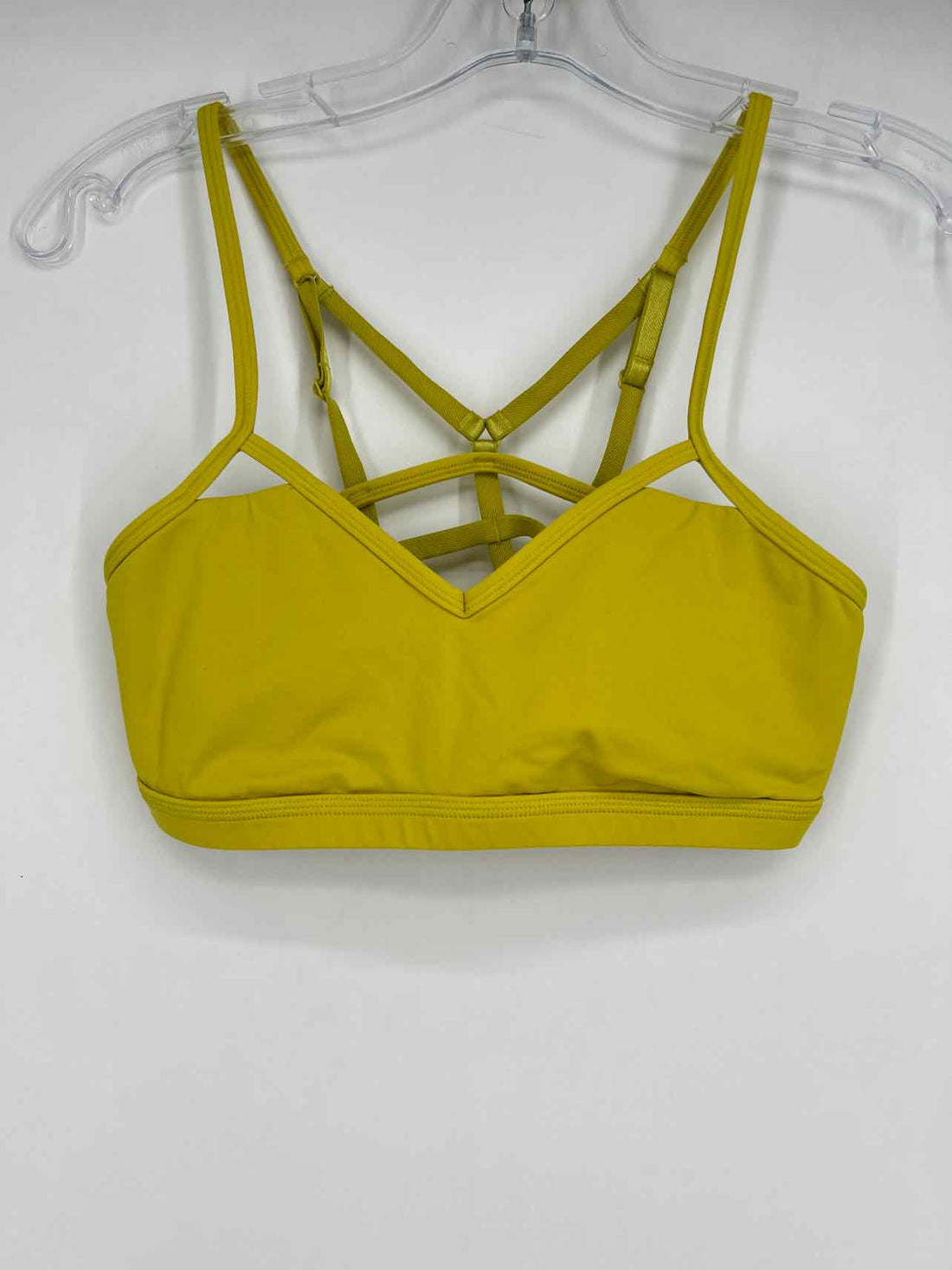 Lululemon Size 6 Yellow Green Active Sports Bras
