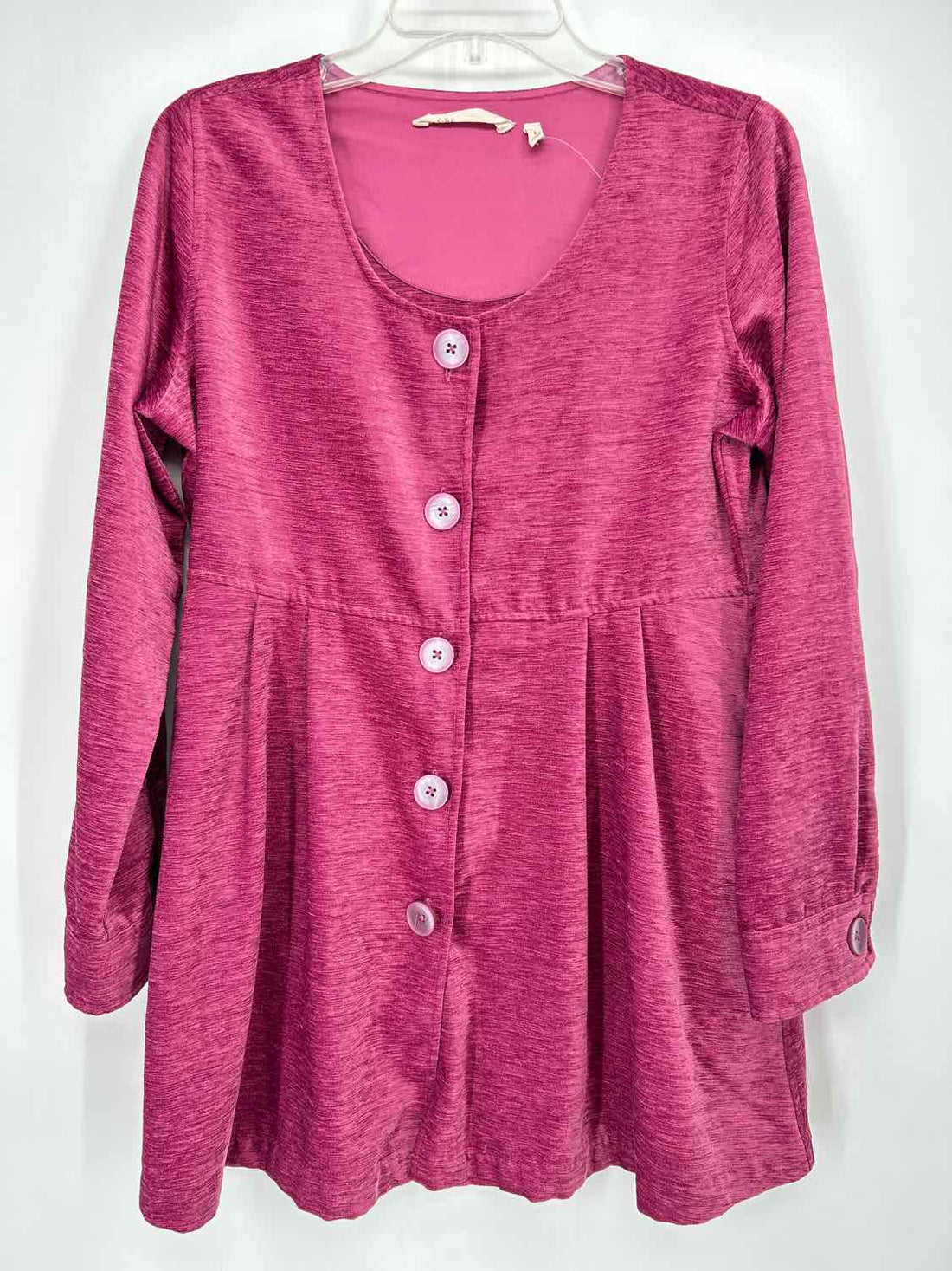 Soft Surroundings Size S Purple Velvet Long Sleeve Dress